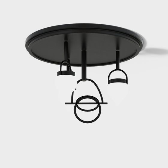 Industrial Ceiling Light 3D model