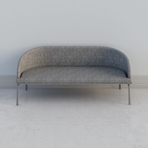 Modern Minimalist Low-Poly Sofa 3D model