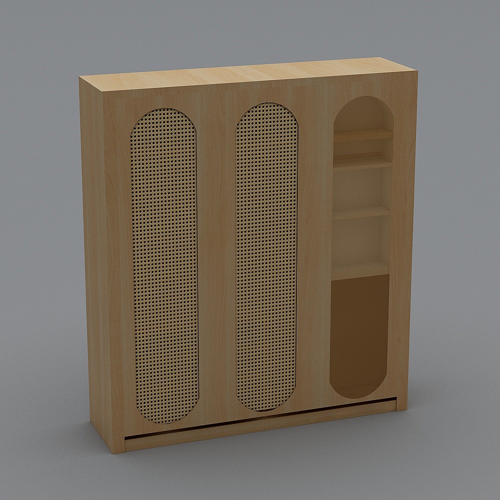 Rattan+Woven+Wardrobe