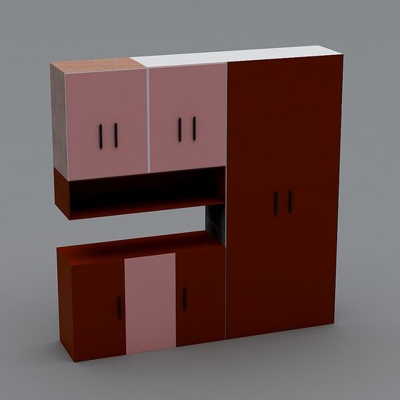 Modern Minimalist Cabinet 3D model