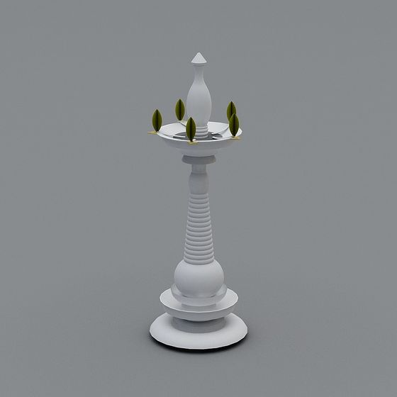 Elegant Candelabrum 3D model for Creative Spaces