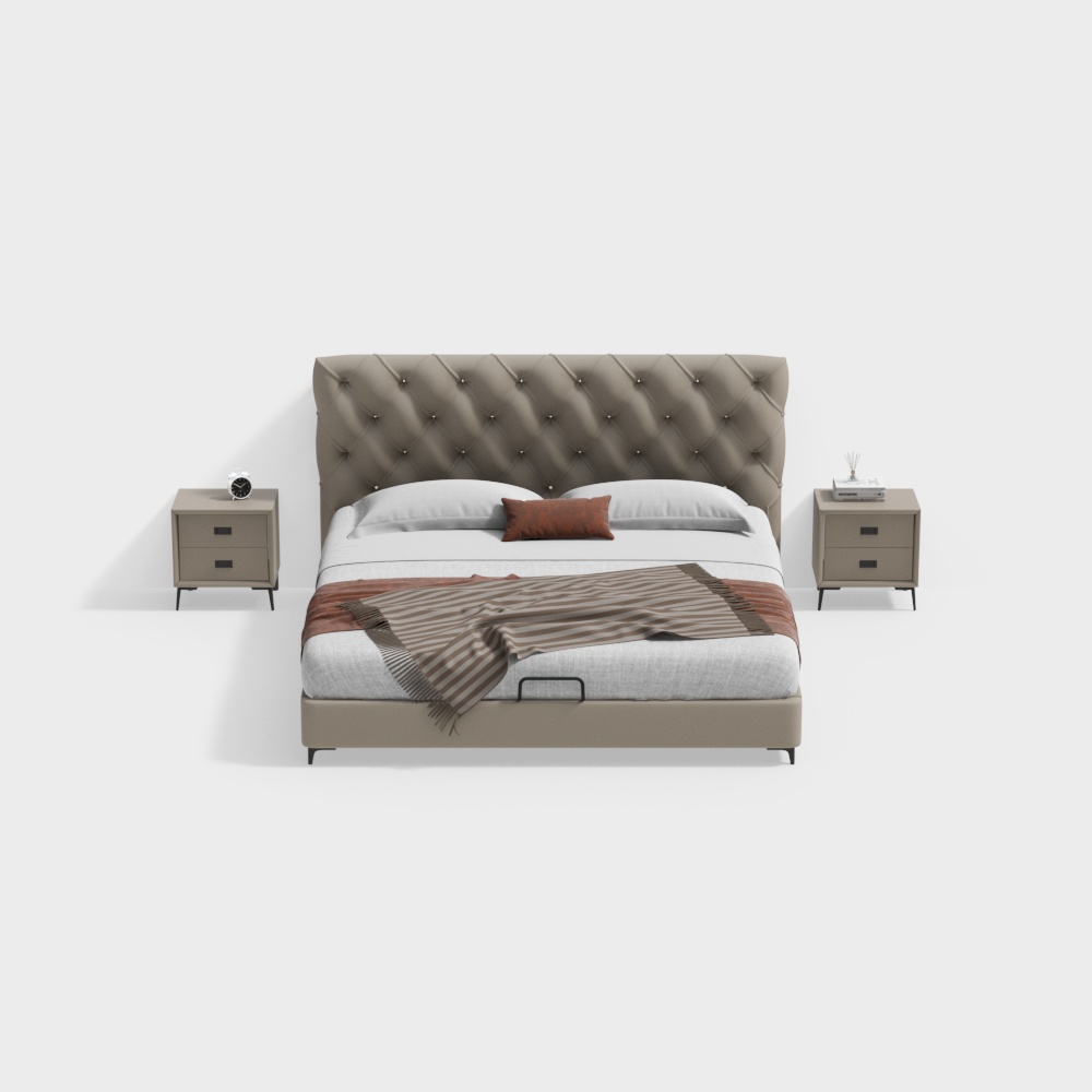 Modern Double Bed Set
