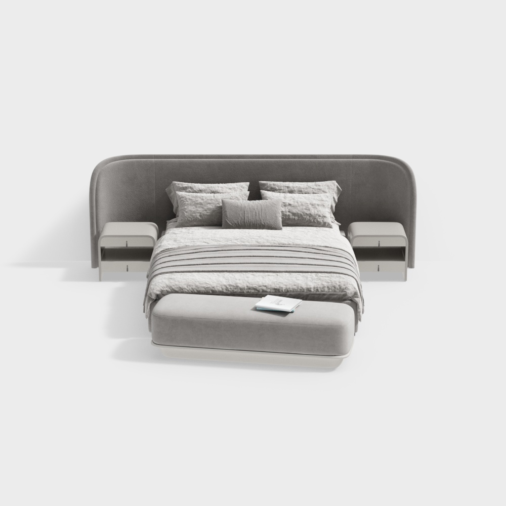 現代雙人床組合