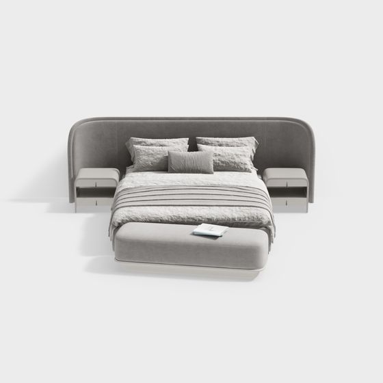 現代雙人床組合