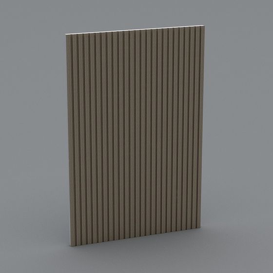 Vertical Wood Grain Panel 3D model