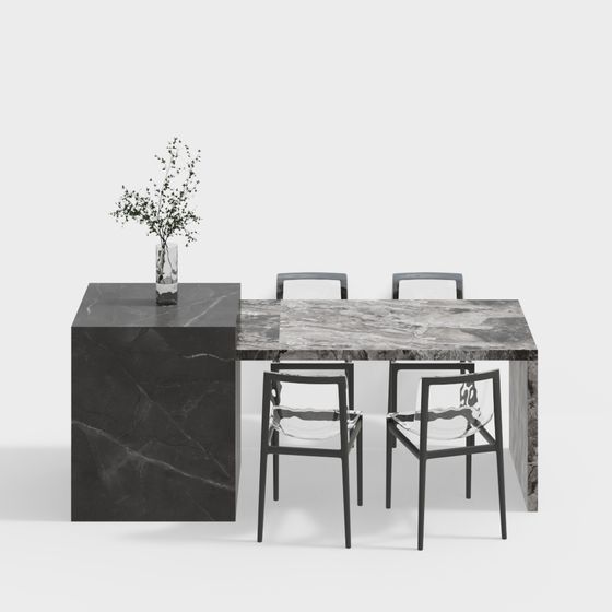 Urban Dining Table 3D Model