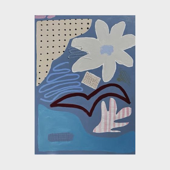 Abstract Floral 3D Model - Low-Poly Art Design