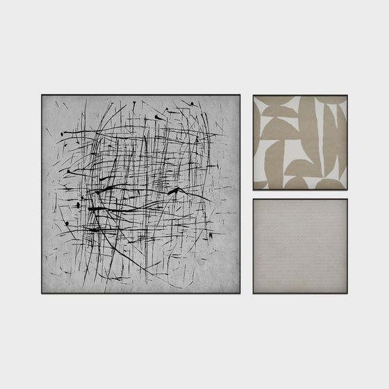 Peinture décorative minimaliste moderne