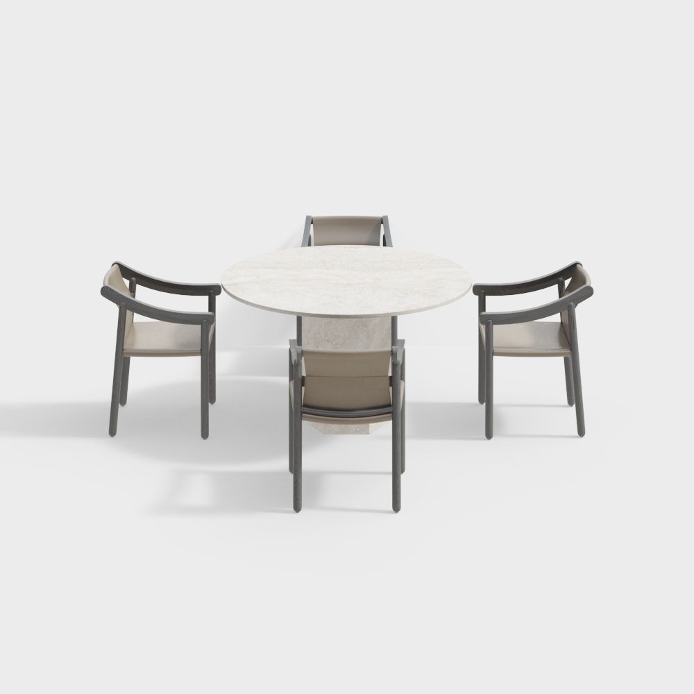 Современный обеденный стол и стулья