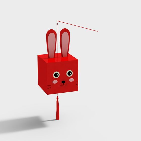 Playful Cubby Bunny 3D model for Creative Projects