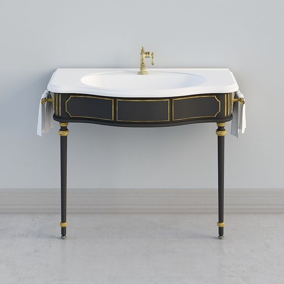 Vintage Bathroom Vanity 3D model for Modern Designs