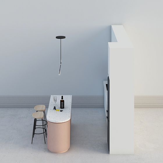 Urban Small Bar Counter 3D model