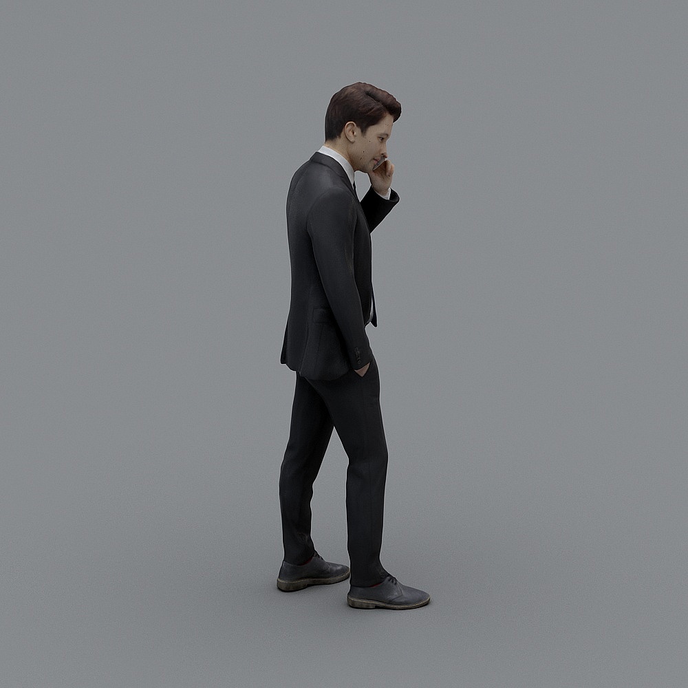 Stylish Business Person 3D model