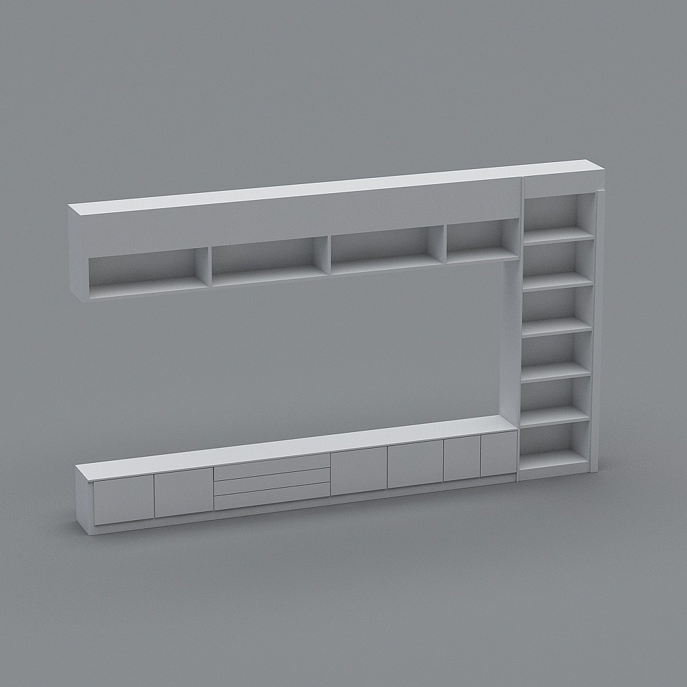 Urban Shelf 3D model for Modern Aesthetics