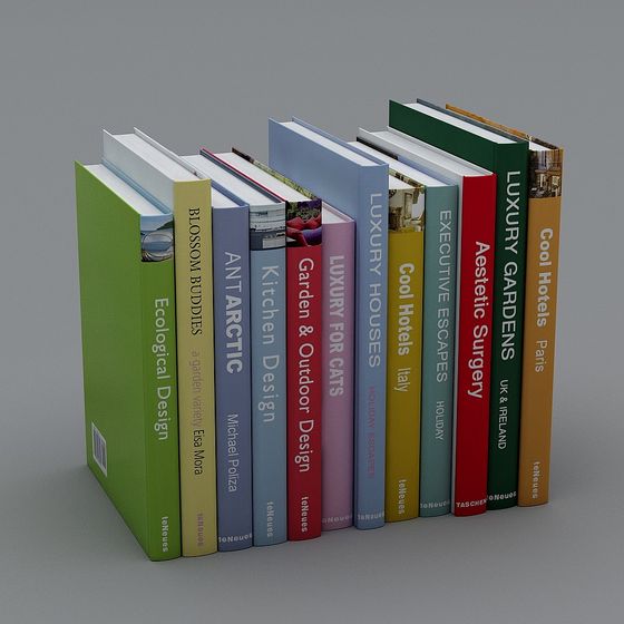 Bookshelf Elegance 3D model