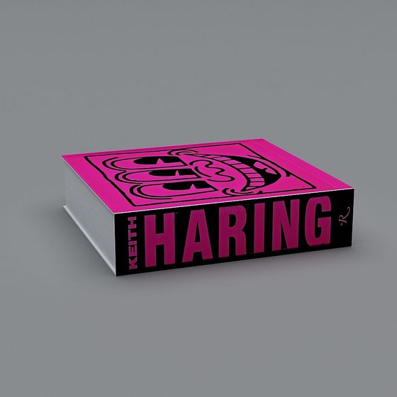 Keith Haring Book Cover 3D model for Creative Projects