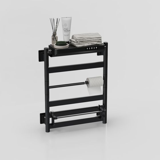 Minimalist Bathroom Shelf 3D model