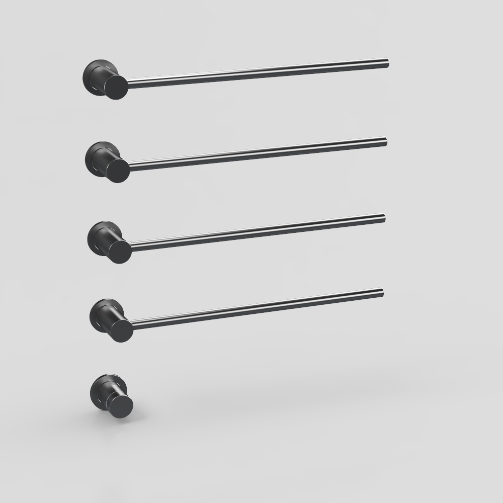 Minimalist Black Towel Bar 3D model