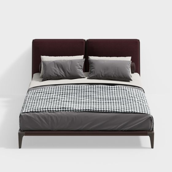 Urban Elegance Bed 3D model