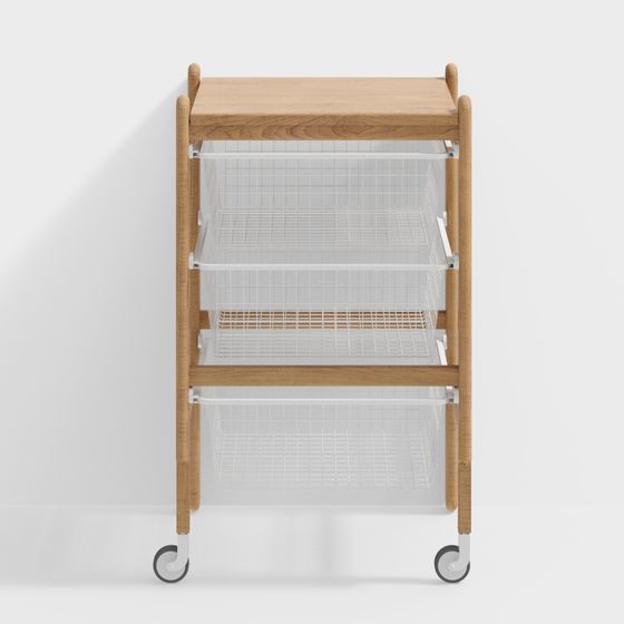 Versatile Mobile Storage Cart 3D Model