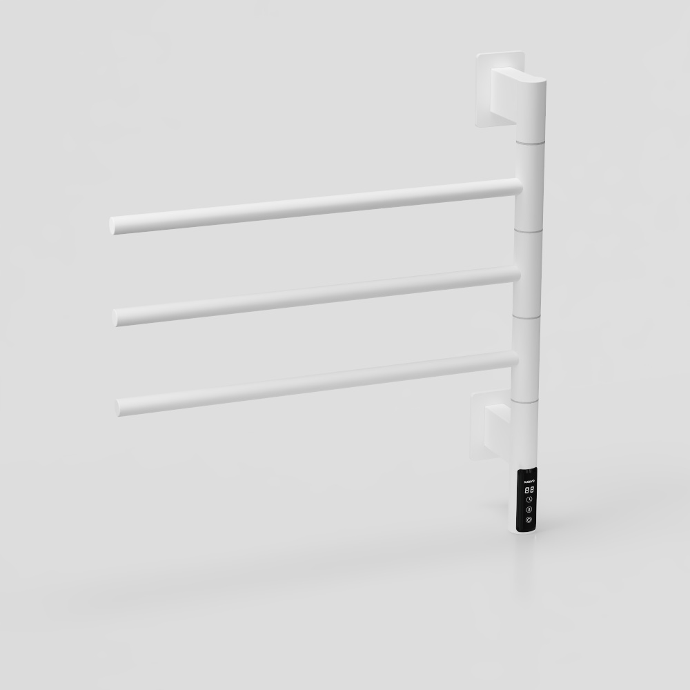 Free rotating model-carbon fiber electric towel rack-EL08 high-gloss white
