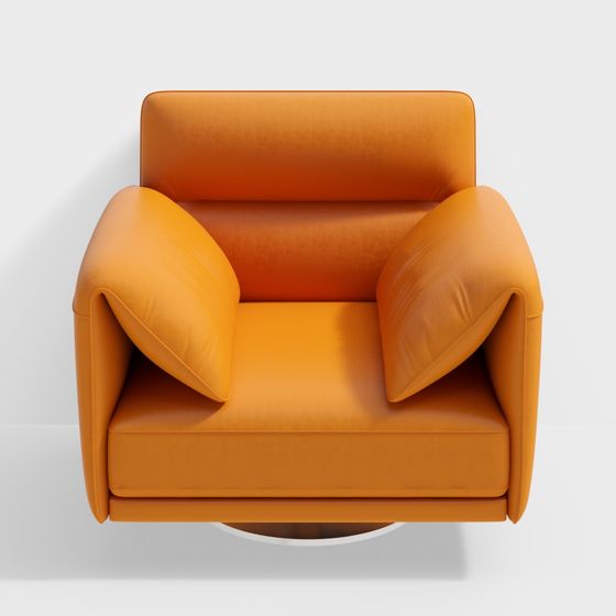 Chic Low-Polygon Sofa 3D Model for Modern Design