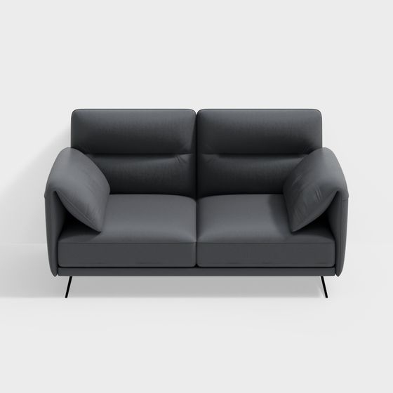 Elegant Low-Poly Sofa 3D model for Modern Spaces