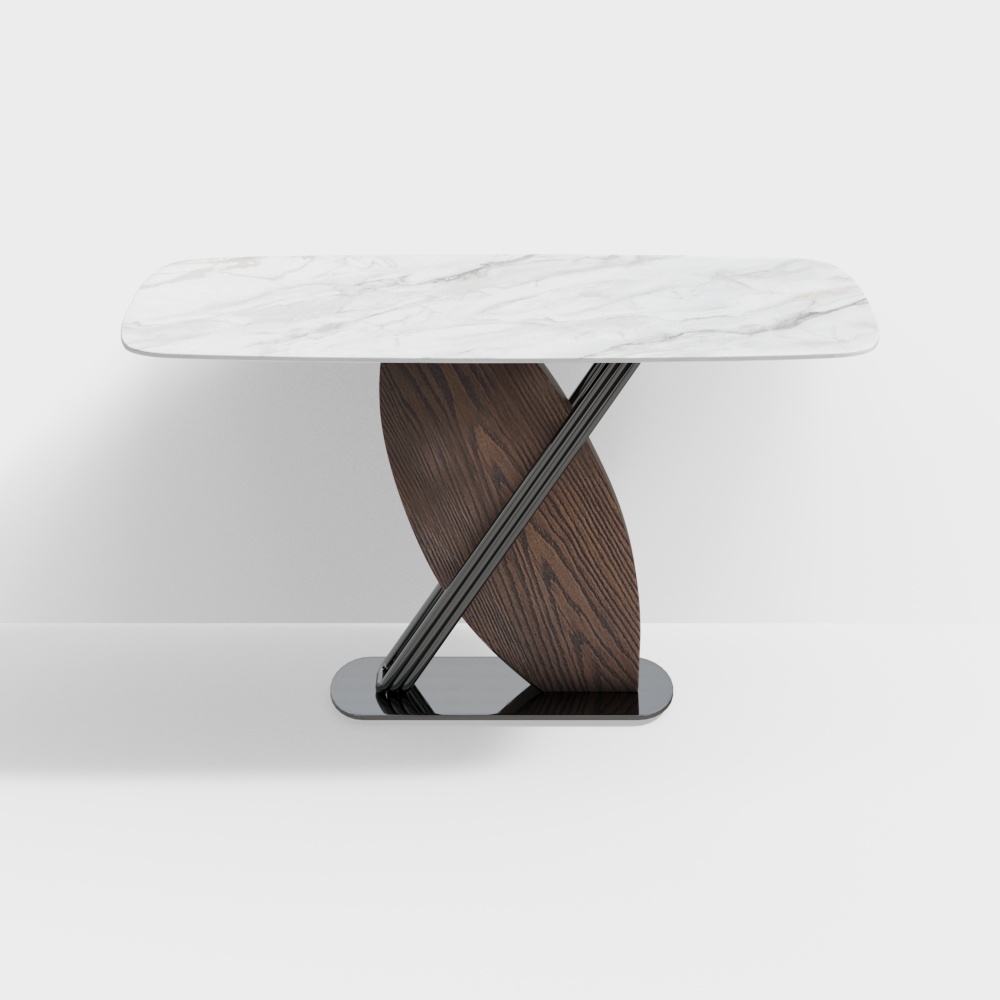 Modern Minimalist Rock Slab Dining Table CLJ-AS-03