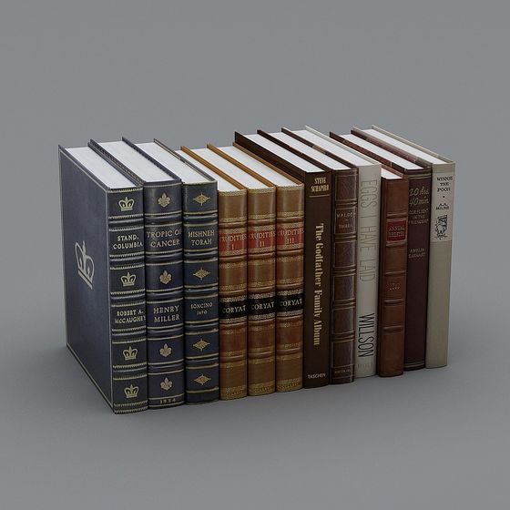 Vintage Bookshelf 3D model