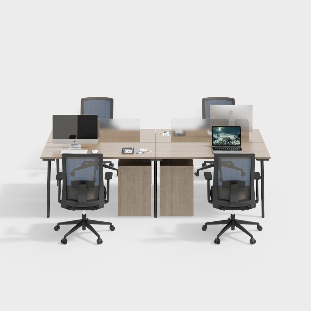 Modern office desk and chair combination