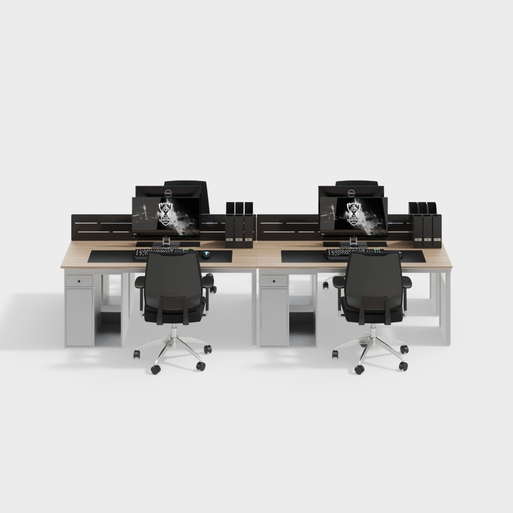 モダン オフィス デスクと椅子の組み合わせ