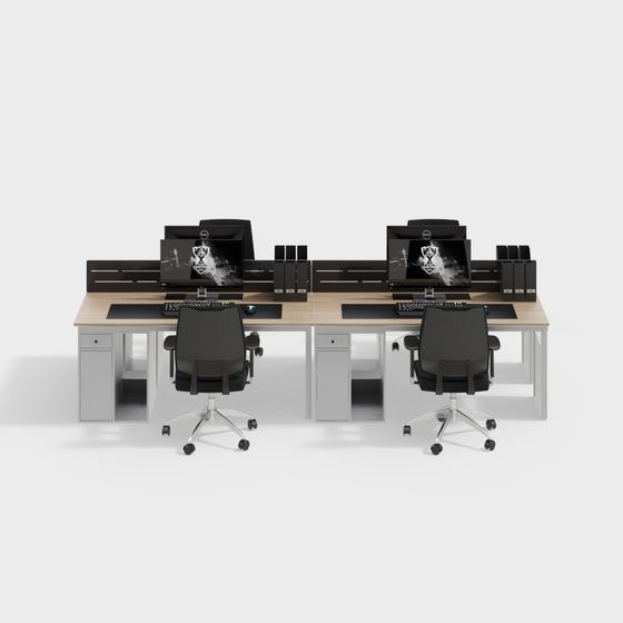 モダン オフィス デスクと椅子の組み合わせ