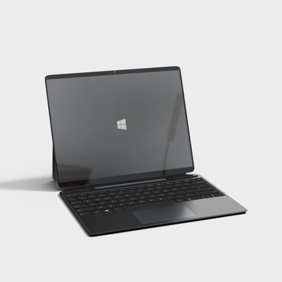 Futuristic Minimalist Laptop 3D model