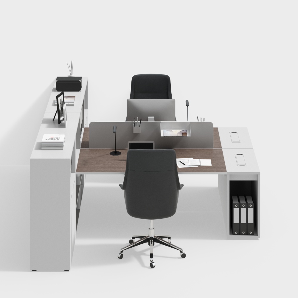 โต๊ะทำงานและเก้าอี้สำนักงานสมัยใหม่