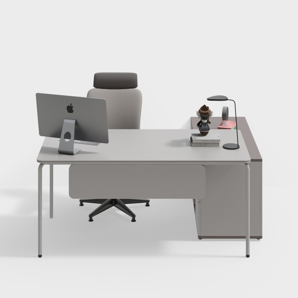 โต๊ะทำงานและเก้าอี้สำนักงานสมัยใหม่