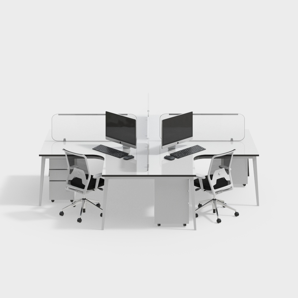 โต๊ะทำงานและเก้าอี้สำนักงานสมัยใหม่