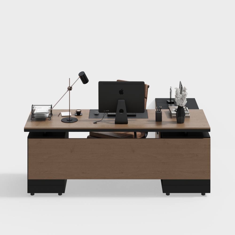 Modern office desk and chair
