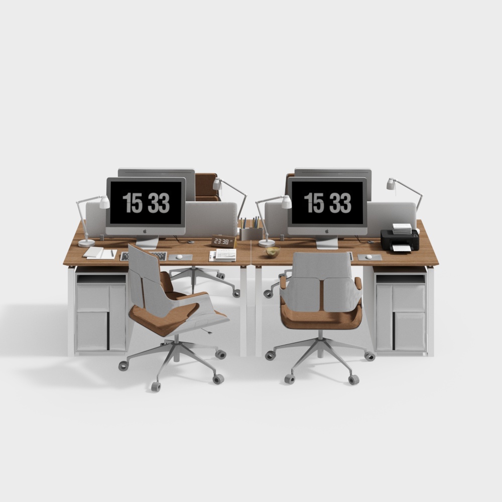 Modern office desk and chair