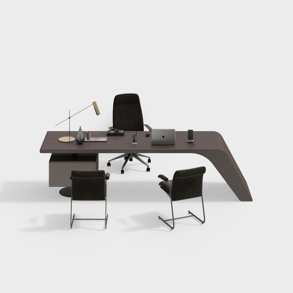 Modern office desk and chair
