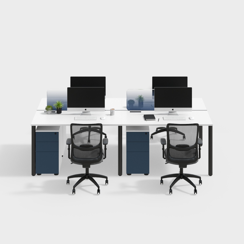 โต๊ะทำงานและเก้าอี้สำนักงานสมัยใหม่