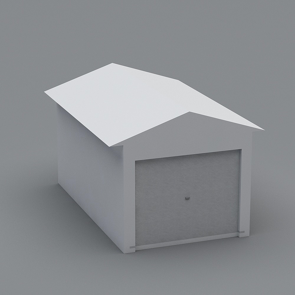 Modern Minimalist Garage 3D model