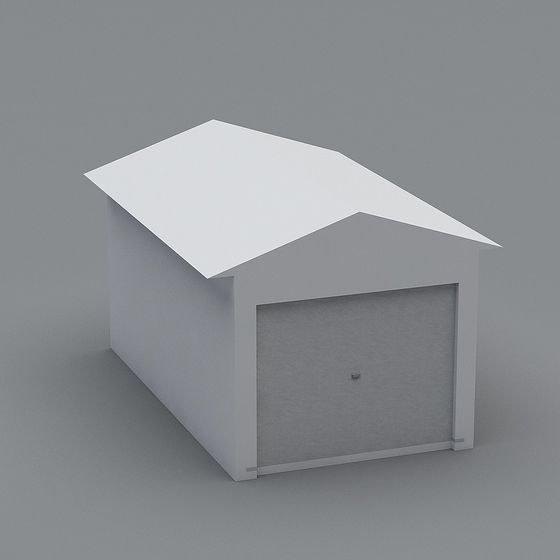 Modern Minimalist Garage 3D model
