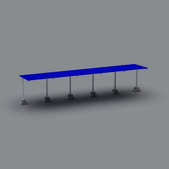 Modern Blue Canopy 3D model
