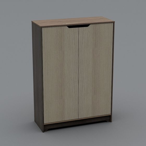 Elegant Minimalist Storage Cabinet 3D model