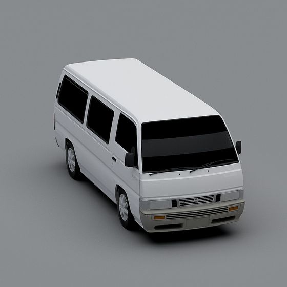 Low Poly Van 3D model for Creative Projects