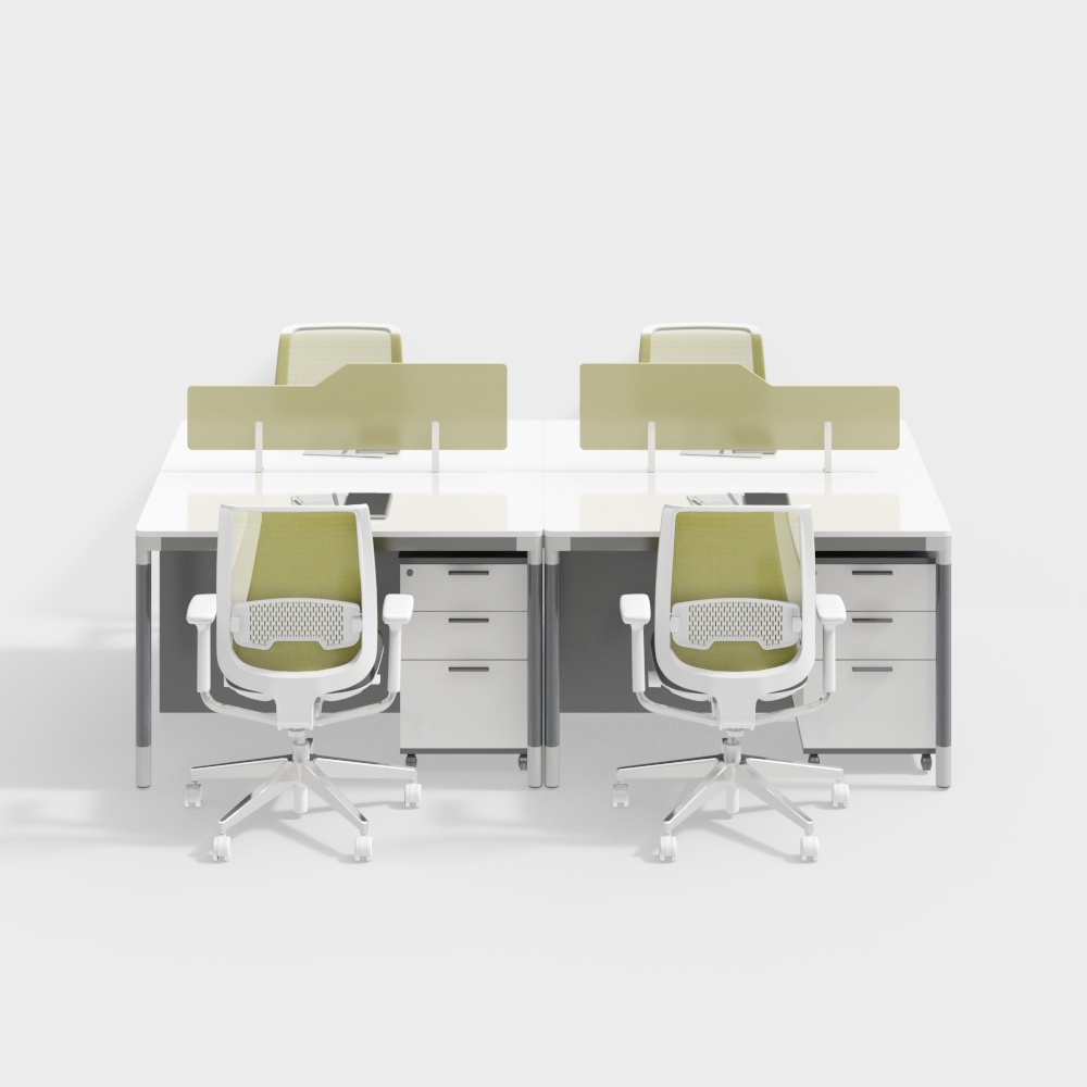 Modern office desk and chair combination