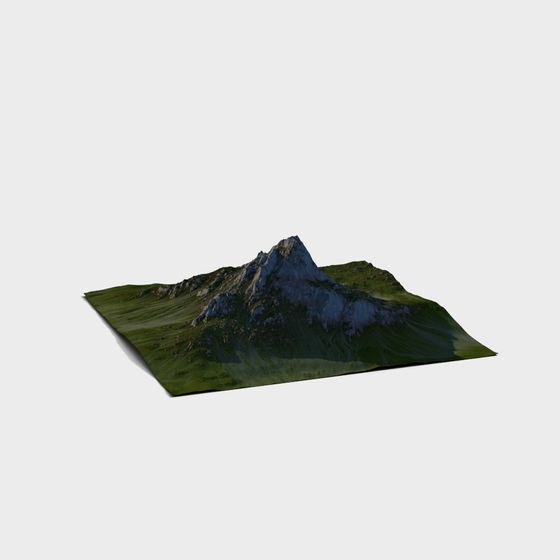 Majestic Mountain Peak 3D model