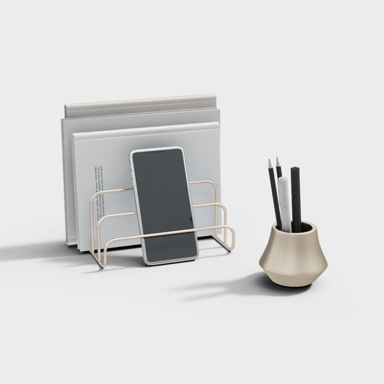 Desktop Organizer Set 3D model