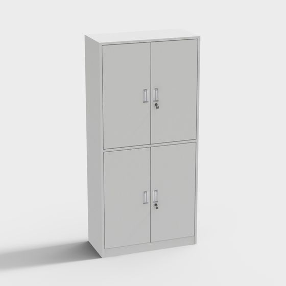 Modern Minimalist Storage Cabinet 3D model