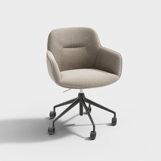 Bonaldo Modern Office Chair 3D Model in Gray